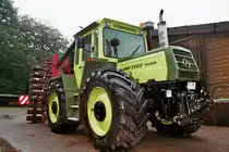 MB Trac 1500 mit Scheibenegge fotografiert in Holtum Geest im Landkreis Verden im September 2014.
