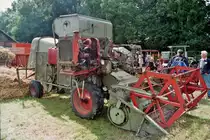 Alter Claas Matador Mähdrescher, fotografiert in Magelsen, Landkreis Nienburg im September 2014.