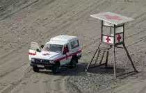 =Nissan Patrol der Strandwache, gesehen auf Gran Canaria im Januar 2017