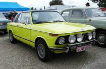 =BMW 2002 Cabrio, fotografiert bei dem Veterama 2016 in Mannheim, Juli 2016