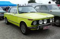 =BMW 2002 Cabrio, fotografiert bei dem Veterama 2016 in Mannheim, Juli 2016