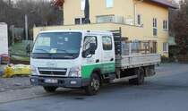 =Mitsubishi Canter steht im Dezember 2016 auf einer Baustelle in 36100 Petersberg-Marbach