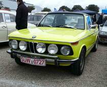 =BMW 2002 Cabrio, fotografiert bei dem Veterama 2016 in Mannheim, Juli 2016