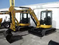 Caterpillar 305 auf einer Baumaschinenmesse in Bern am 18.03.2009