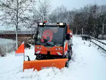 Winterdienst mit Tremo 4x4 von Multicar in Torgelow im Einsatz. Foto 15.01.2017