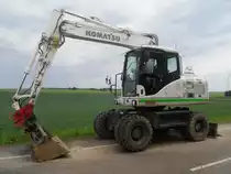 Komatsu PW 160-7 aufgenommen am 17.05.2009