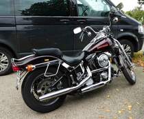 =Harley Davidson, fotografiert bei dem Veterama 2016 in Mannheim, Juli 2016