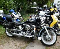 =Harley Davidson, fotografiert bei dem Veterama 2016 in Mannheim, Juli 2016