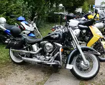 =Harley Davidson, fotografiert bei dem Veterama 2016 in Mannheim, Juli 2016