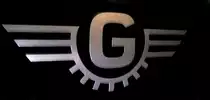 G, steht f�r Karl Goebel Fahrzeugfabrik Bielefeld, Tankemblem an einem Leichtmotorrad, von 1951-74 wurden Motorr�der, Mopeds und Fahrr�der produziert, Jan.2017