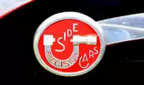 Precision Side-Cars, Emblem an einem Motorradseitenwagen der franz�sischen Firma, Jan.2017