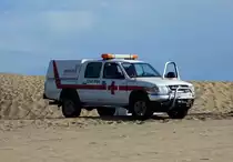 =Toyota der Strandwache des CRUZ ROJA, gesehen auf Gran Canaria im Januar 2017