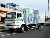 =Nissan als Getränketransporter steht im Januar 2017 in San Agustin