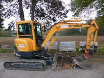 Hyundai Robex 35 Z-9 aufgenommen am 23.10.2016