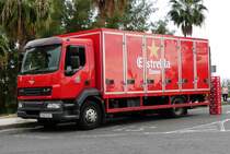 =DAF LF als Getränkelaster unterwegs in San Agustin, 01-2017