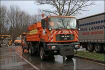 MAN 19.364 der AM L�denscheid auf einem Parkplatz zwischen Drolshagen und Meinerzhagen am 17.11.2008.

