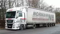 =MAN von  NORMANN  rastet auf dem Autohof Fulda Nord im Januar 2017