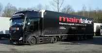 =MB Actros von maintaler  rastet auf dem Autohof Fulda Nord im Januar 2017