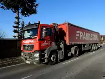 MAN TGS18.440 von Frankstahl, hat am Freitagnachmittag seine Zustelltour schon beendet; 170127