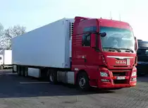 =MAN-Sattelzug rastet auf dem Autohof Fulda Nord im Januar 2017