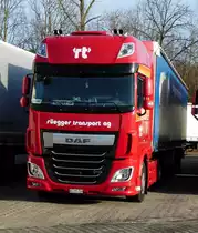 =DAF von  rüegger.transport  rastet auf dem Autohof Fulda Nord im Januar 2017