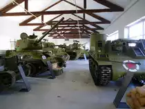 Milit�rmuseum in Pivka/Slowenien, Blick in die Ausstellungshallen, Juni 2016