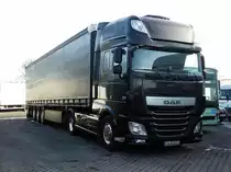 =Wladimirs DAF XF rastet auf dem Autohof Fulda Nord im Januar 2017