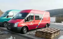 =Ford Transit steht auf einer Baustelle in 36100 Petersberg-Marbach, 01-2017
