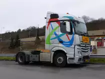 Mercedes-Benz Actros aufgenommen am 25.12.2016