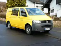 =Zustellerfahrzeug von Deutsche Post DHL unterwegs in 36100 Petersberg-Marbach, 02-2017