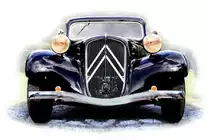 5th GASOLINE GANG Vintage Motor&Music Festival Peissenberg/Obb. 2016: Citroen 11CV freigestellt, farboptimiert  