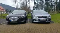 Opel Insignia 2.0 CDTI und Opel Vectra C OPC - 24.11.2014 in Kirchheim