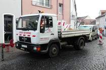 =MAN der Firma Gehring steht im Februar 2017 in 36088 Hünfeld