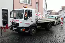 =MAN der Firma Gehring steht im Februar 2017 in 36088 Hünfeld