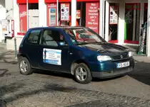 =Seat Arosa des Gebäudereinigers NEUBAUER steht im Februar 2017 in 36088 Hünfeld