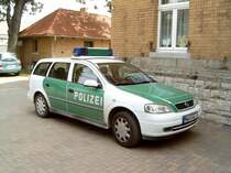 OPEL Astra im Dienst der Polizei in Sachsen-Anhalt am 28.6.2003