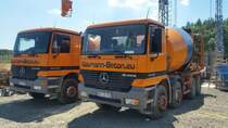 Mercedes Benz Actros 3240 und 4140 - Naumann Beton - 05.06.2015 in Alsfeld