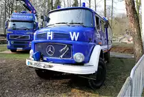 Heros Alsdorf 22/51 Gerätekraftwagen I (GKW I), Mercedes Benz 1113 Rundhauber
Erstzulassung:1988. Am 4.2.2017 bei der Demontage der Lok Anna 9, am Alsdorfer Tierpark



