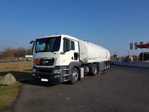 MAN TGS Tanksattelzug am 15.02.17 in Erlensee 