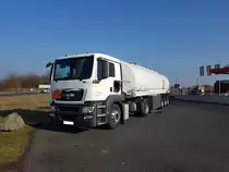 MAN TGS Tanksattelzug am 15.02.17 in Erlensee 