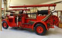 Delahaye 120PS, Feuerwehr von 1926 der Gemeinde Guebwiller/Elsa, 8 Mann Besatzung, Feuerwehrmuseum Vieux-Ferrette, Mai 2016