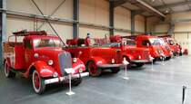 Vieux-Ferrette, Blick in eine der Ausstellungshallen des Feuerwehrmuseums, Mai 2016
