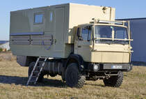 Iveco-Magirus 110-07, ehemaligs Bundeswehrfahrzeug, nach Umbau zum  Wohmobil , Odendorf 31.12.2016