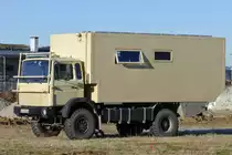 Iveco-Magirus 110-17, ehemaliges Bundeswehrfahrzeug, nach Umbau zum  Wohnmobil , Odendorf 31.12.2016