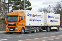 MAN TGX 26.480 Hängerzug  Schröder Sped.  in Euskirchen - 12.01.2017