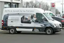 MB 316 CDi Koffer mit raffinierter Werbelackierung in Euskirchen - 12.01.2017