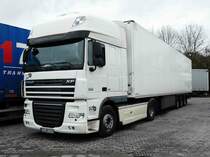 =DAF - Sattelzug rastet auf dem Autohof Fulda Nord im Februar 2017