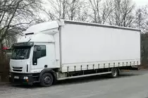 =Iveco Eurocargo rastet auf dem Autohof Fulda Nord im Februar 2017