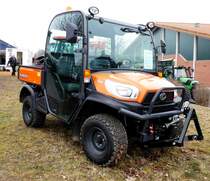 =Kubota RTV X900 steht im Februar 2017 bei der Hessischen Landwirtschaftsausstellung in Alsfeld