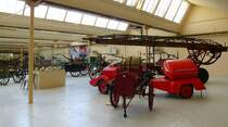 Vieux-Ferrette, Blick in eine der Ausstellungshallen des Feuerwehrmuseums, Mai 2016